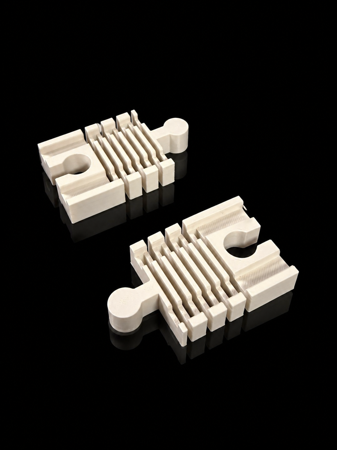 Short Wooden Train Track Adapter
